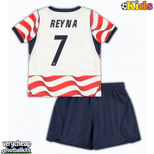 United States Giovanni Reyna #7 Replica Home Minikit World Cup 2026 ...